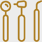 dental tools including mirror explorer and scaler used in oral hygiene check for 15 important aspects of dental health