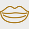 stylized illustration of full lips representing beauty and facial features for 4 beauty tips